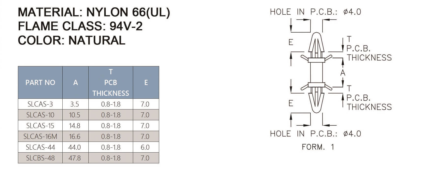 PCB Standoff SLCAS-10